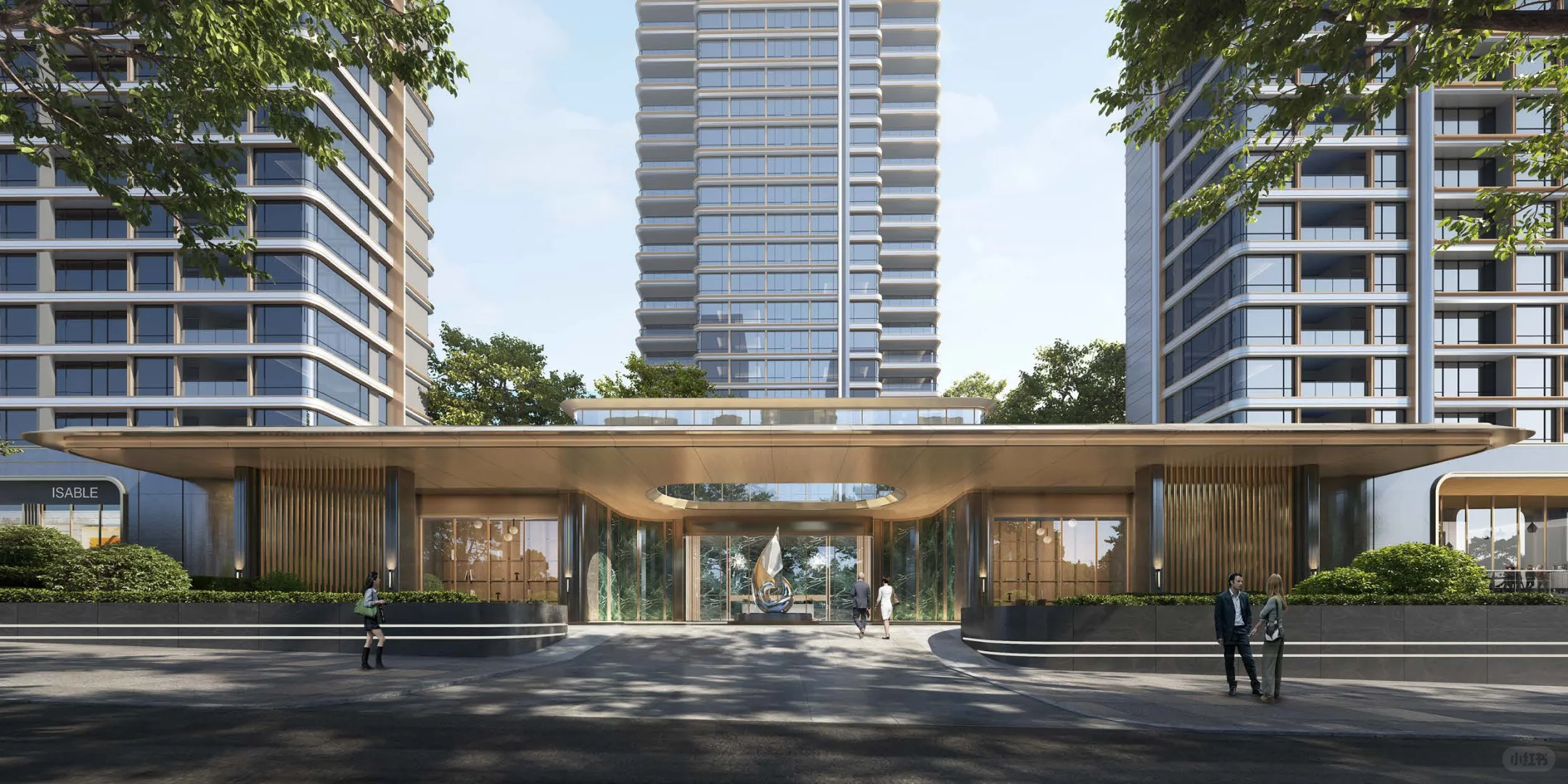 高端住宅｜270°光厅·绿轴连园·公建立面