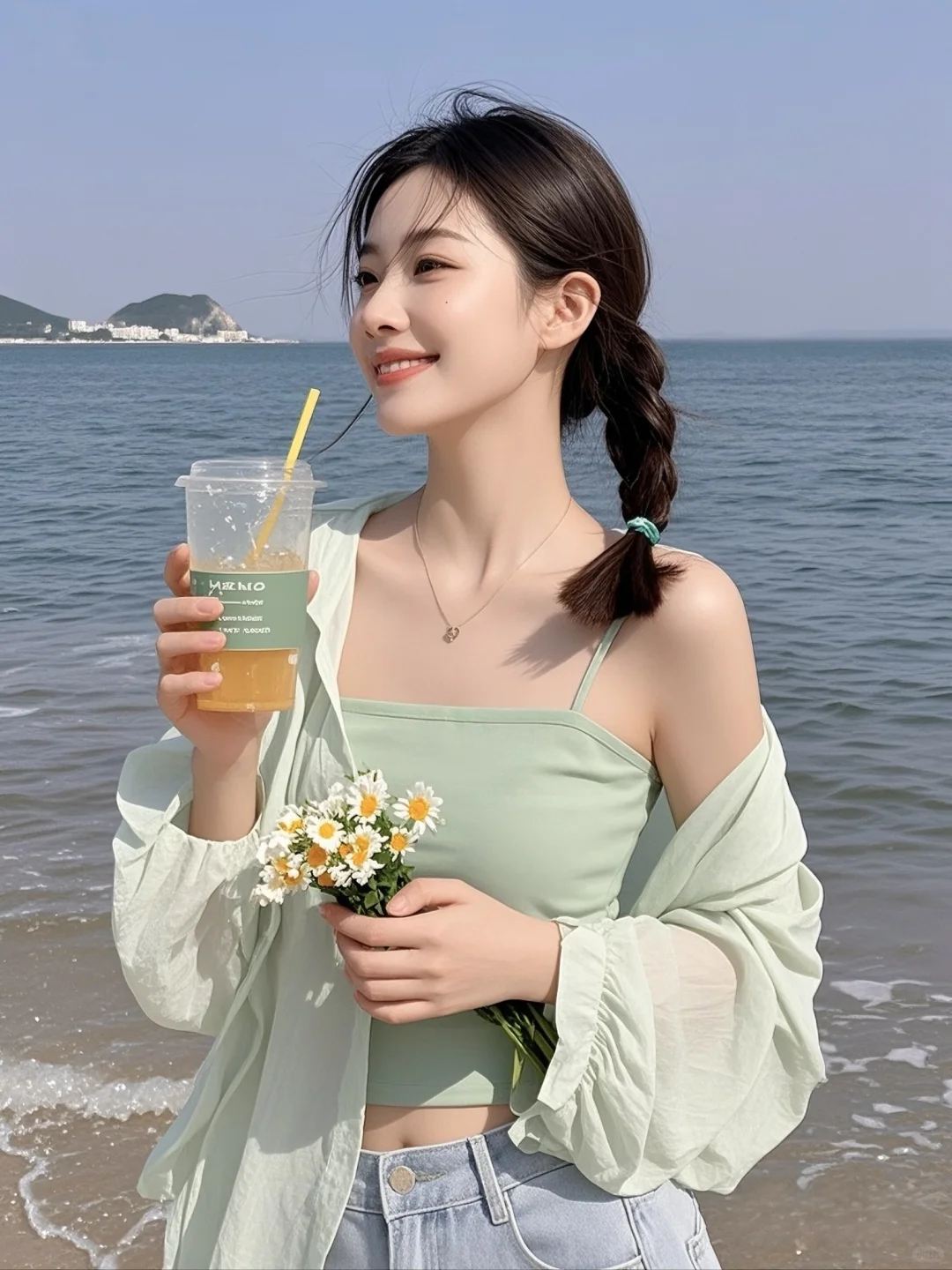 WeChat 海边| 高清女头 头像