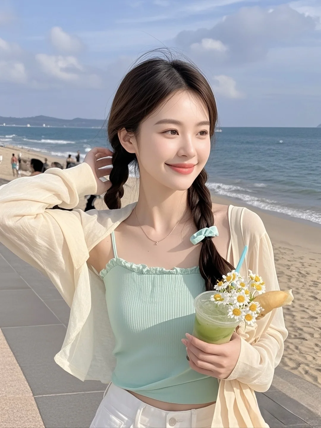 WeChat 海边| 高清女头 头像