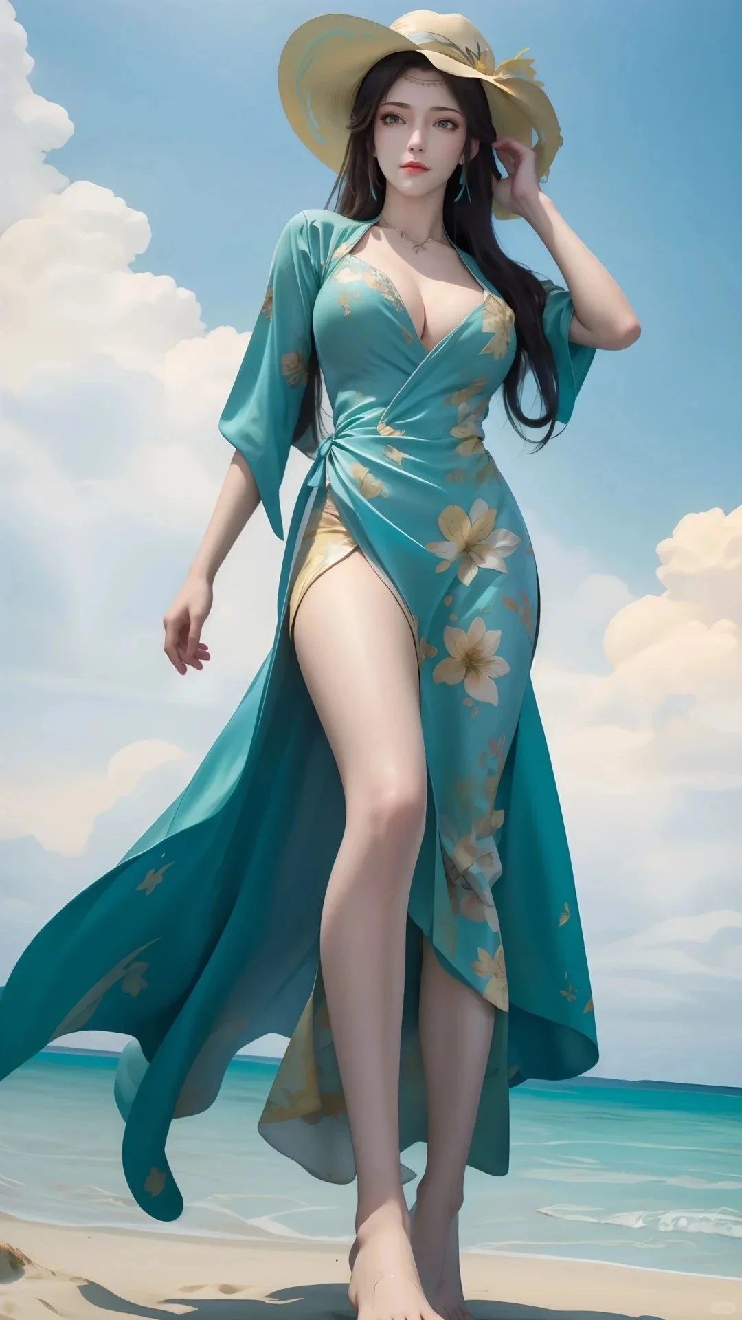 云韵 海边风情 变装