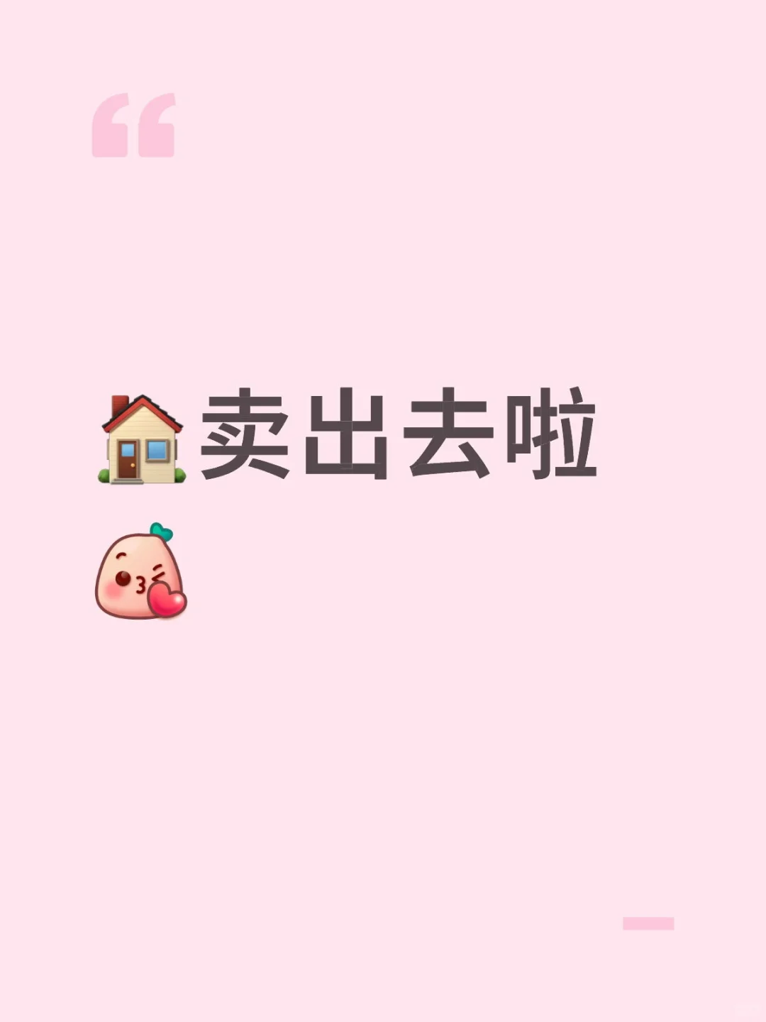 卖出去啦！！！