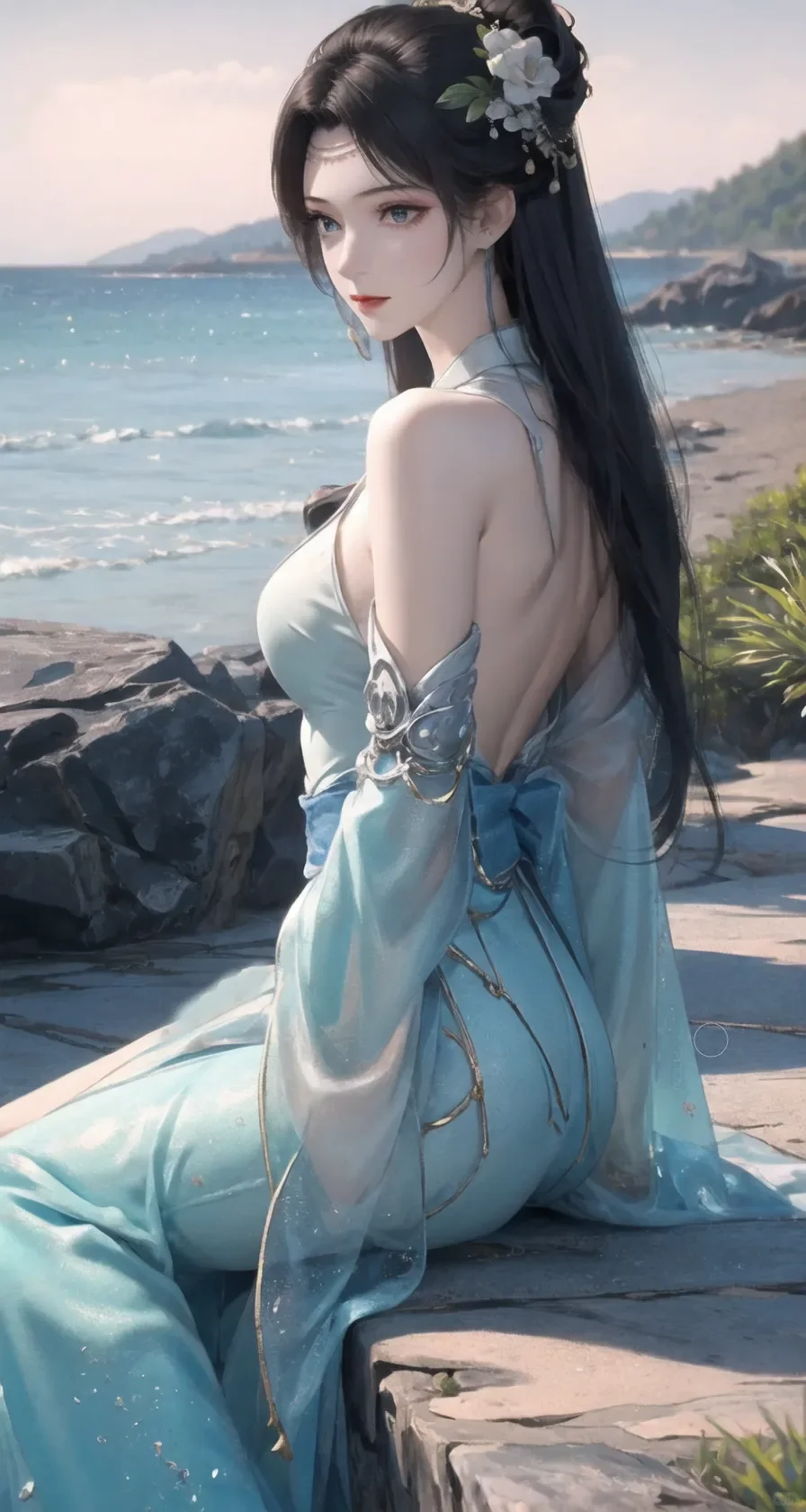云韵 海边风情 变装