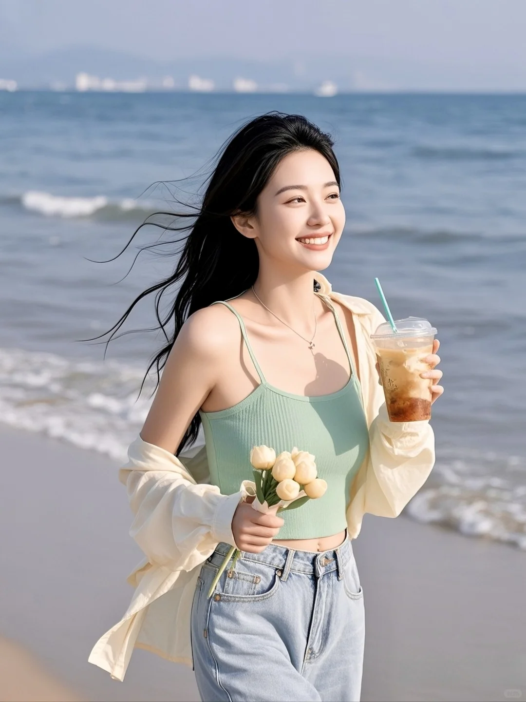 WeChat 海边| 高清女头 头像