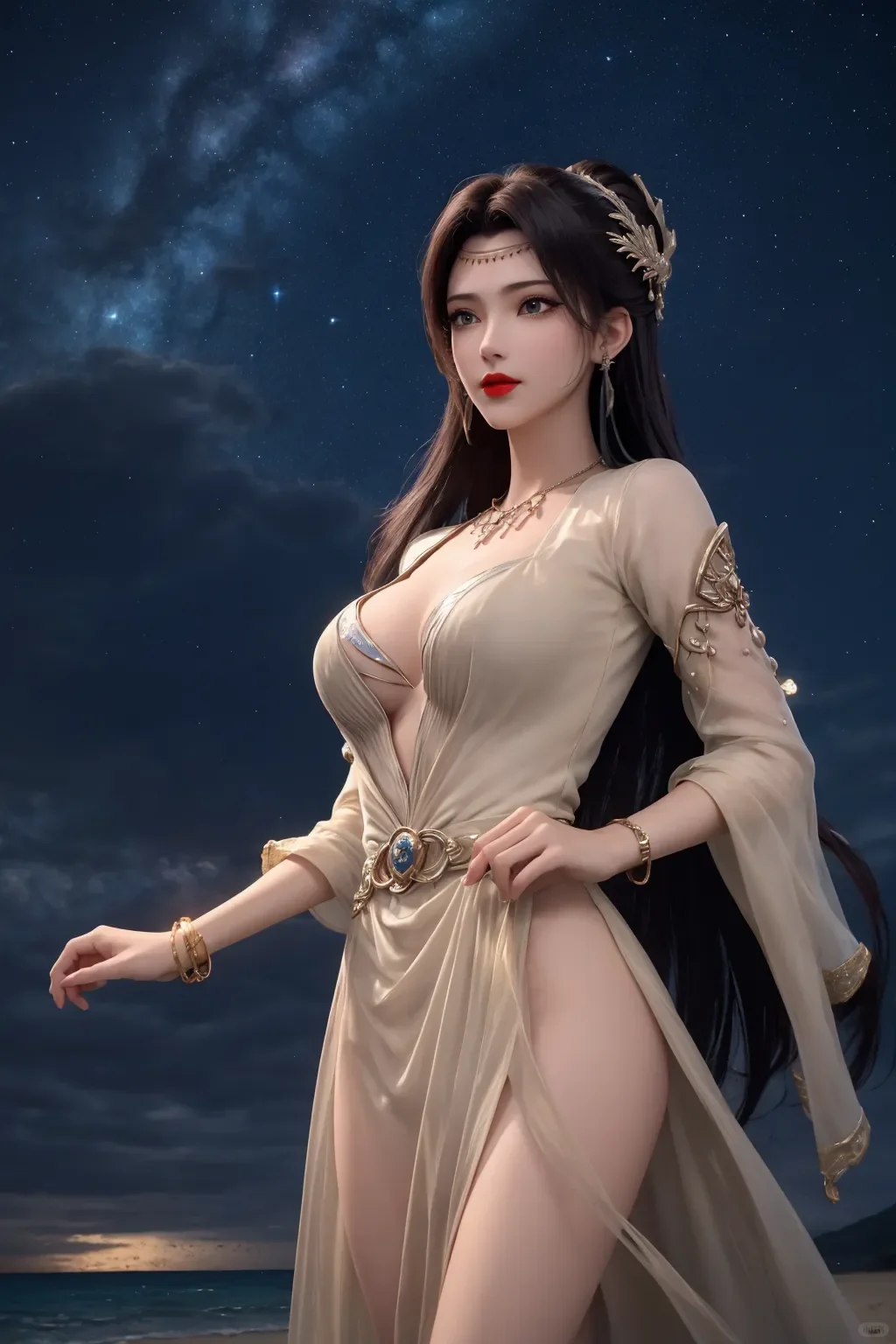 云韵 海边风情 变装