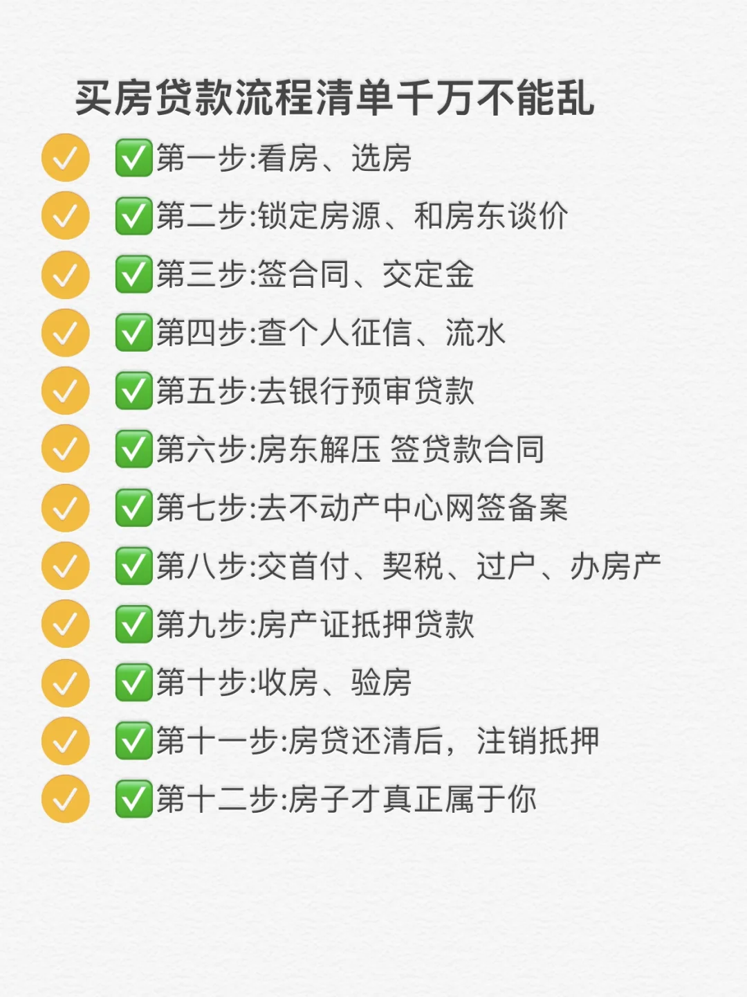 二手房贷款买房流程顺序别搞错了！