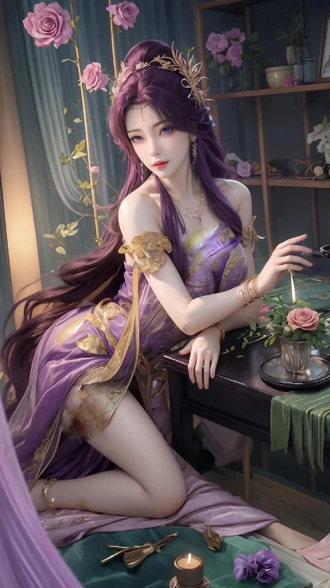 完美世界云曦，国漫美女ai绘画