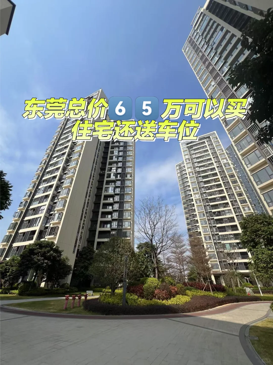 东莞6️⃣5️⃣个买住宅还送车位