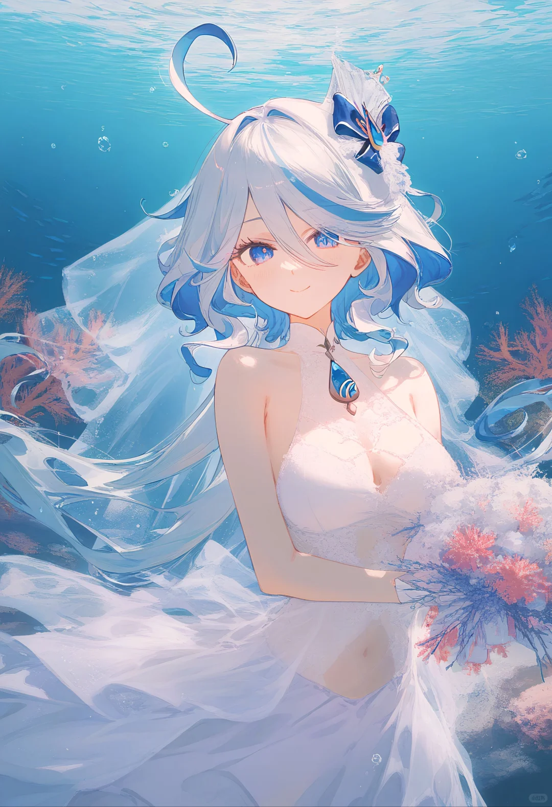 原神芙宁娜｜水中の结婚式