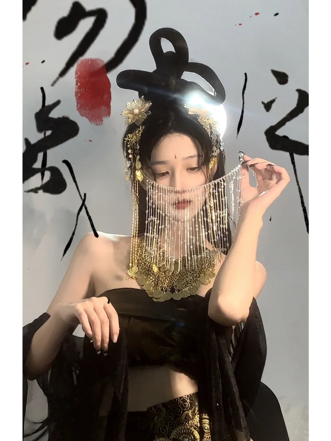 忽来案上翻墨汁·水墨拟人
