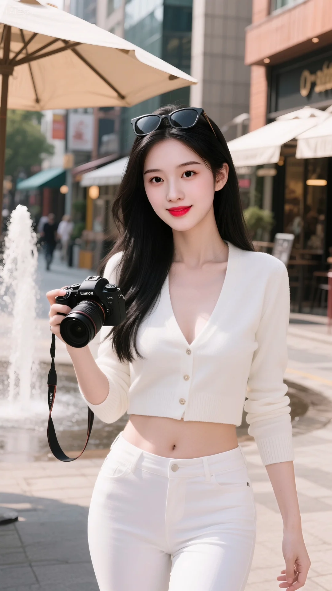 白色连衣裙、夏日辣妹穿搭