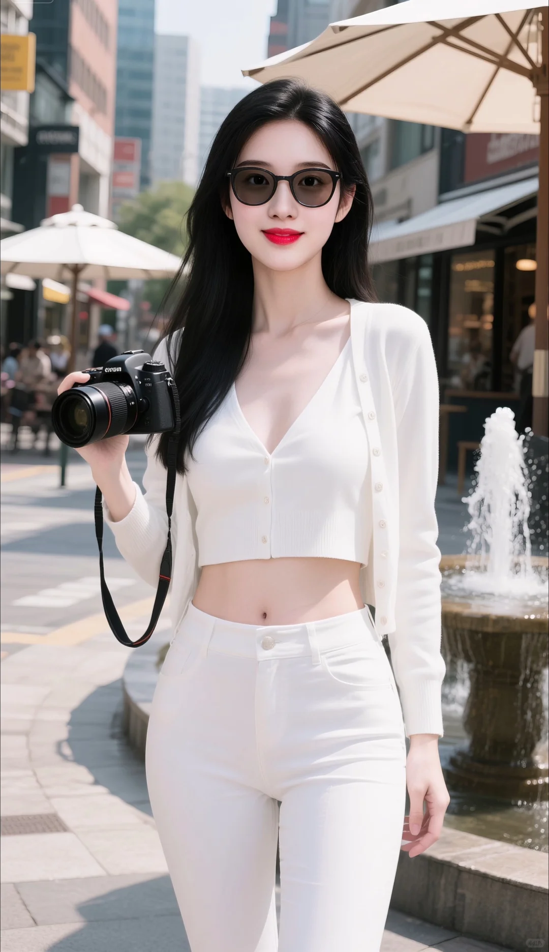 白色连衣裙、夏日辣妹穿搭