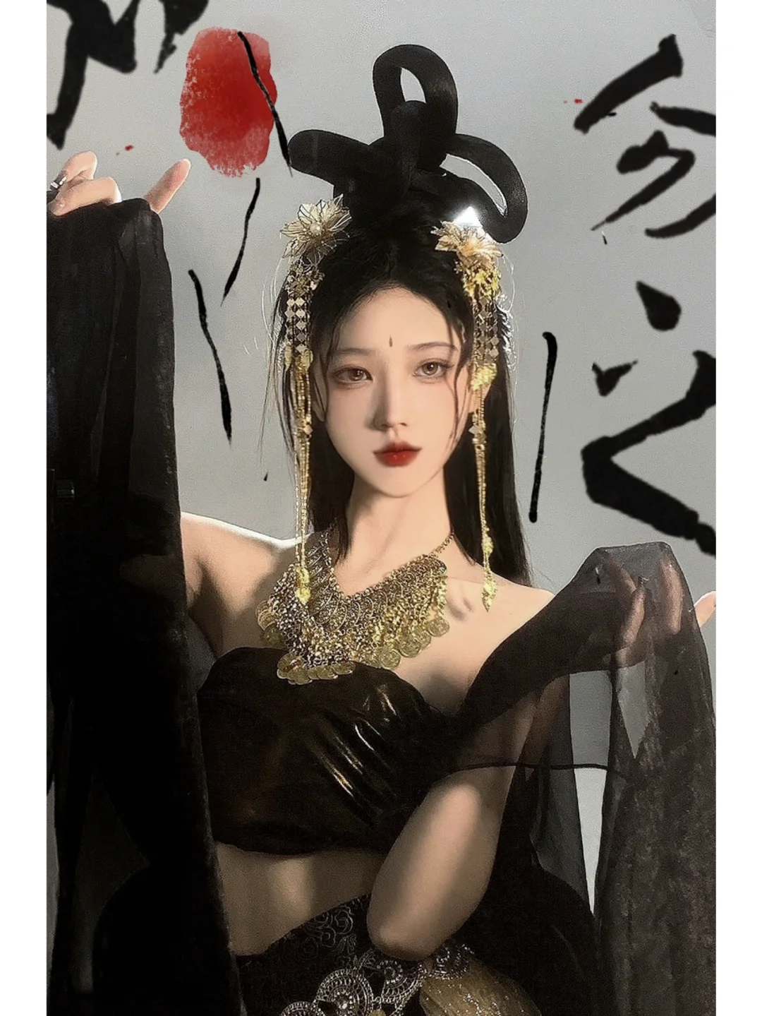 忽来案上翻墨汁·水墨拟人