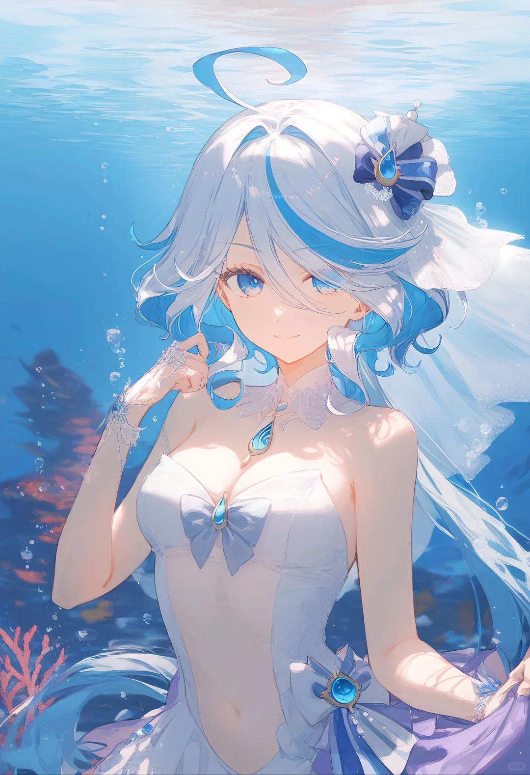 原神芙宁娜｜水中の结婚式