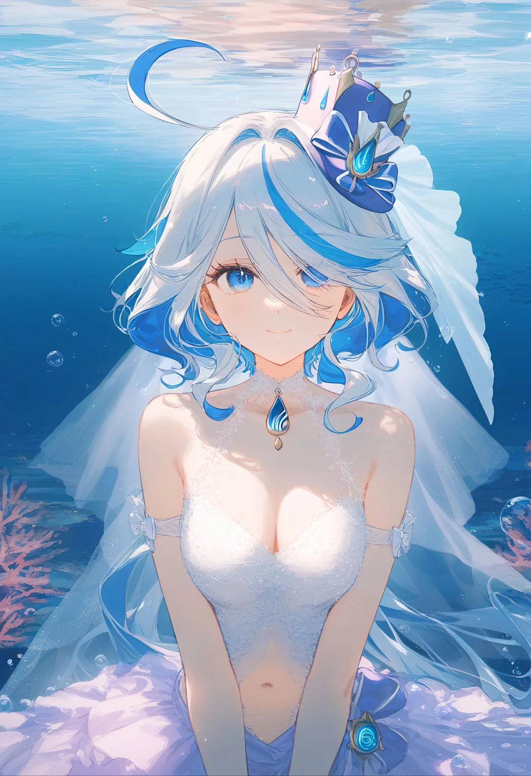 原神芙宁娜｜水中の结婚式