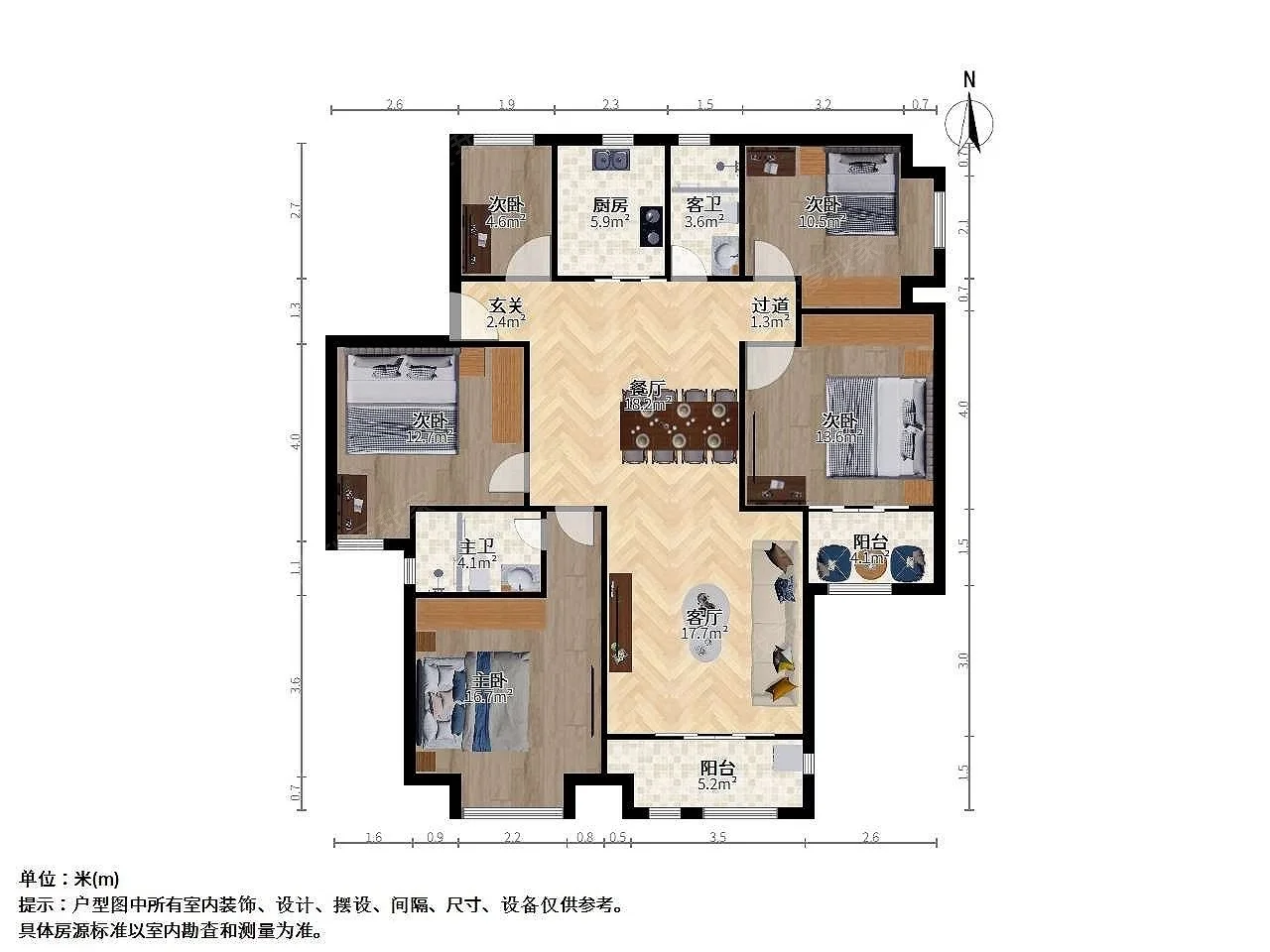 目前调到739W，155平大平层，低于市场平均报