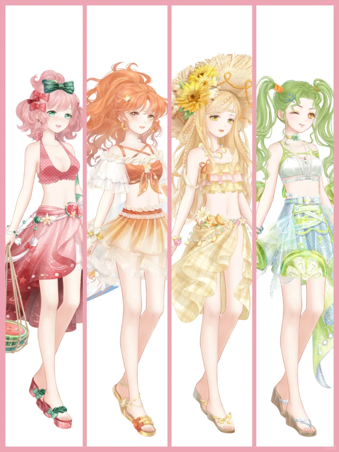 彩虹色系泳装🌈