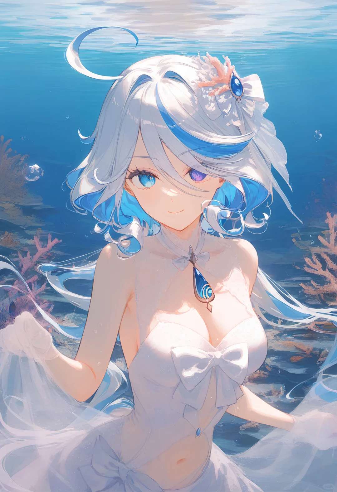 原神芙宁娜｜水中の结婚式