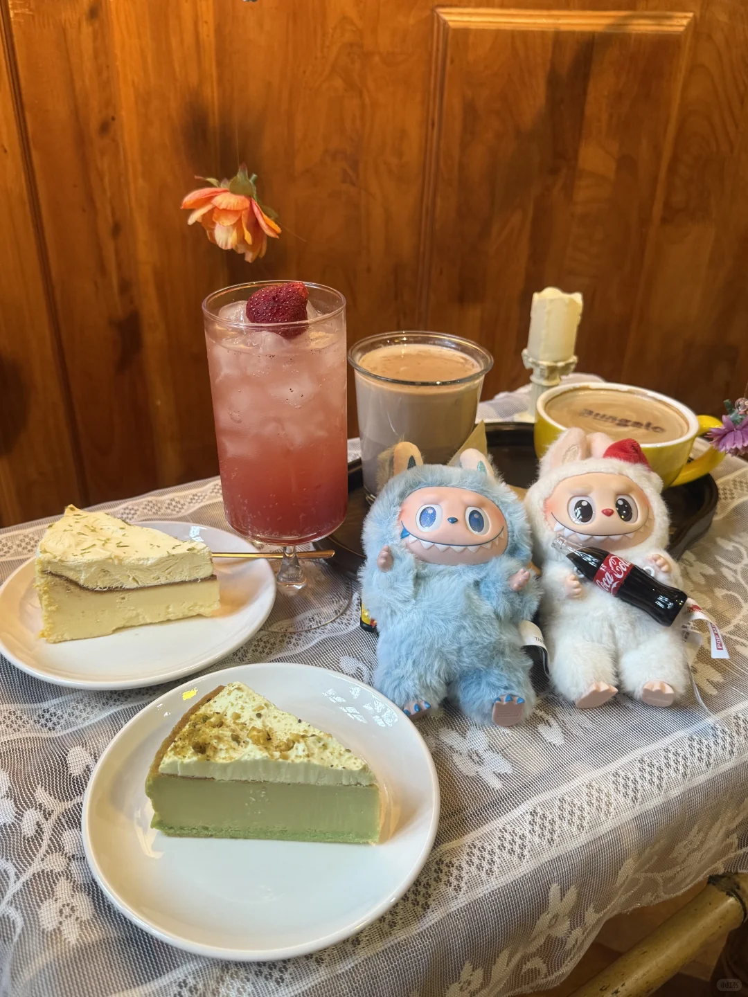 在小洋房🏡和女明星labubu一起喝下午茶☕️