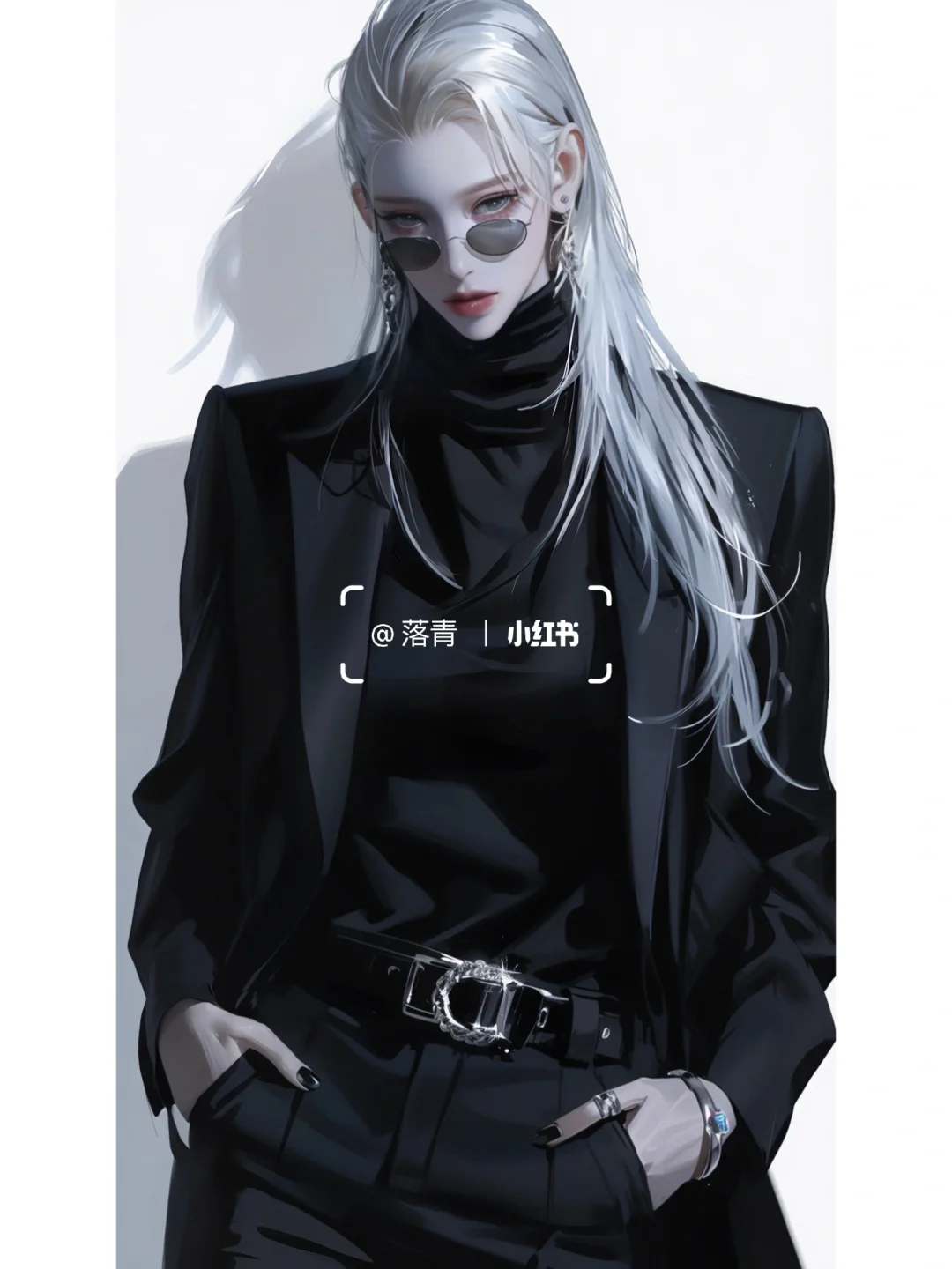 女生立绘｜这气场，少说在时尚界泡了有10年+