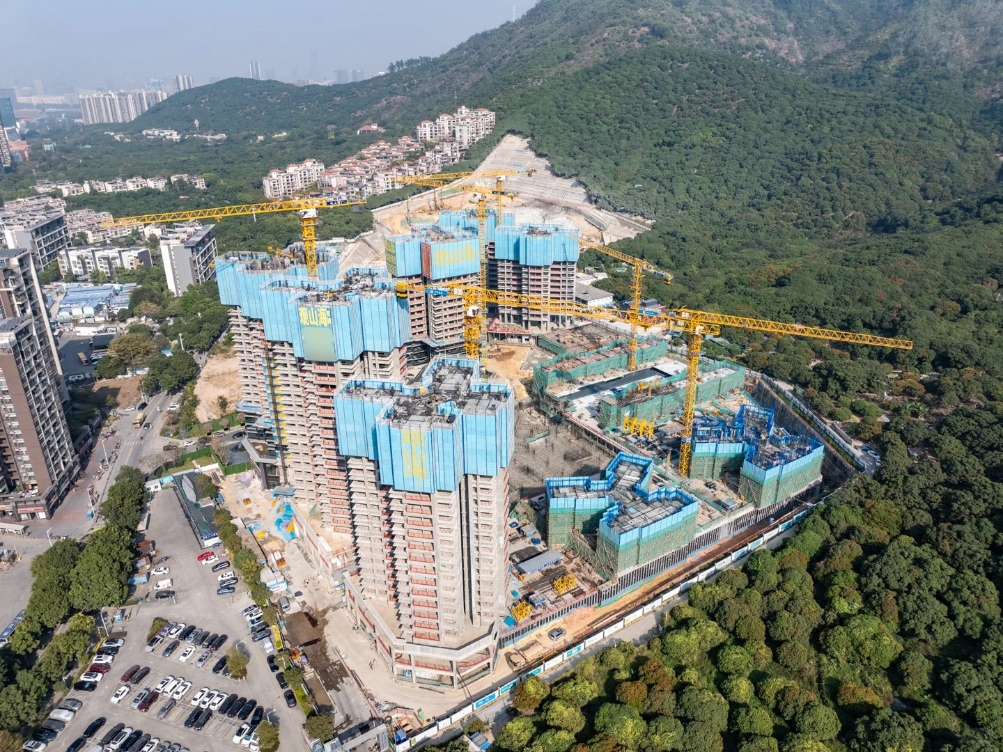 南山公园旁的一手楼盘