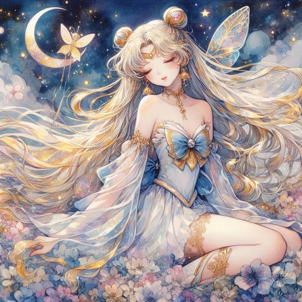 AI画师｜月下精靈•水冰月