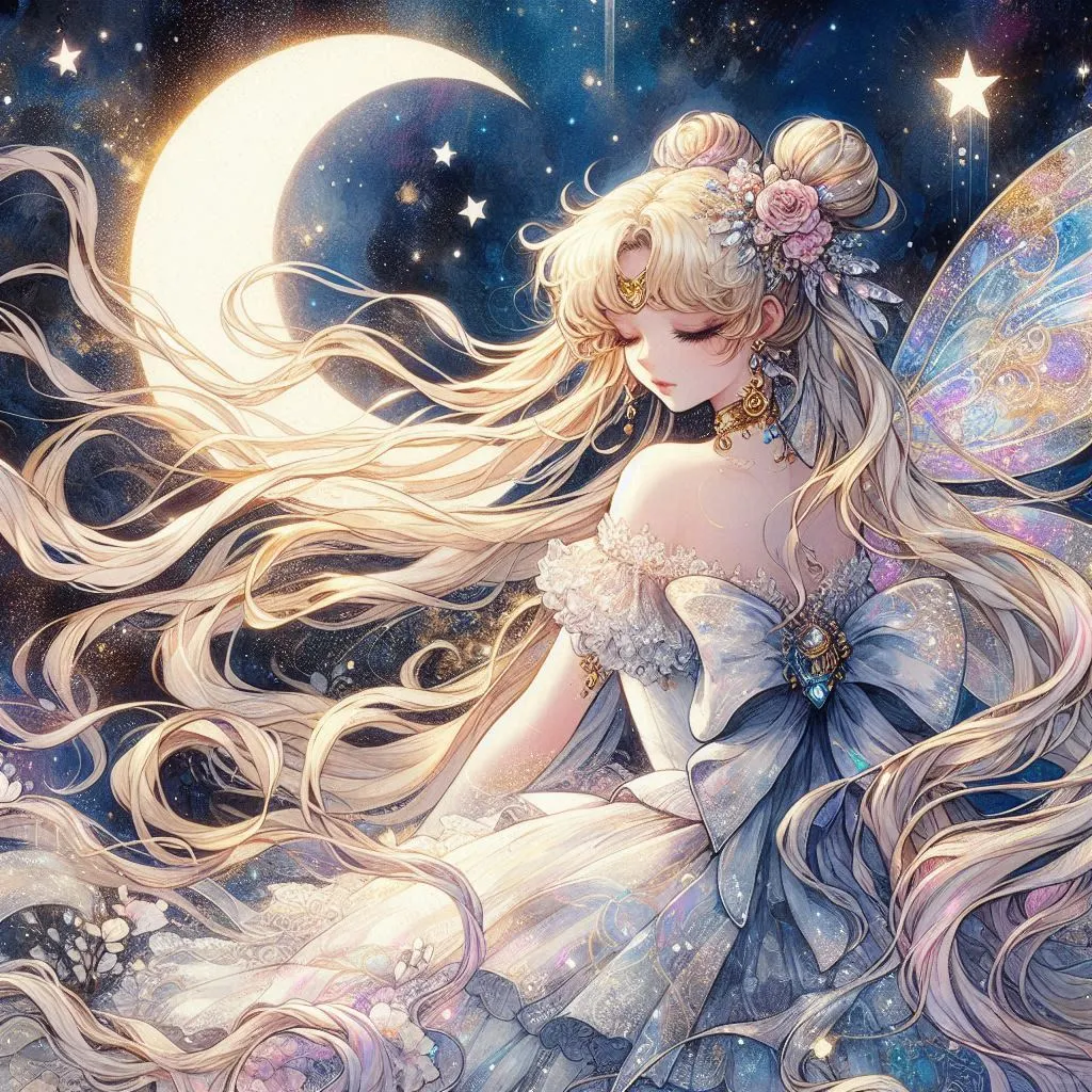 AI画师｜月下精靈•水冰月