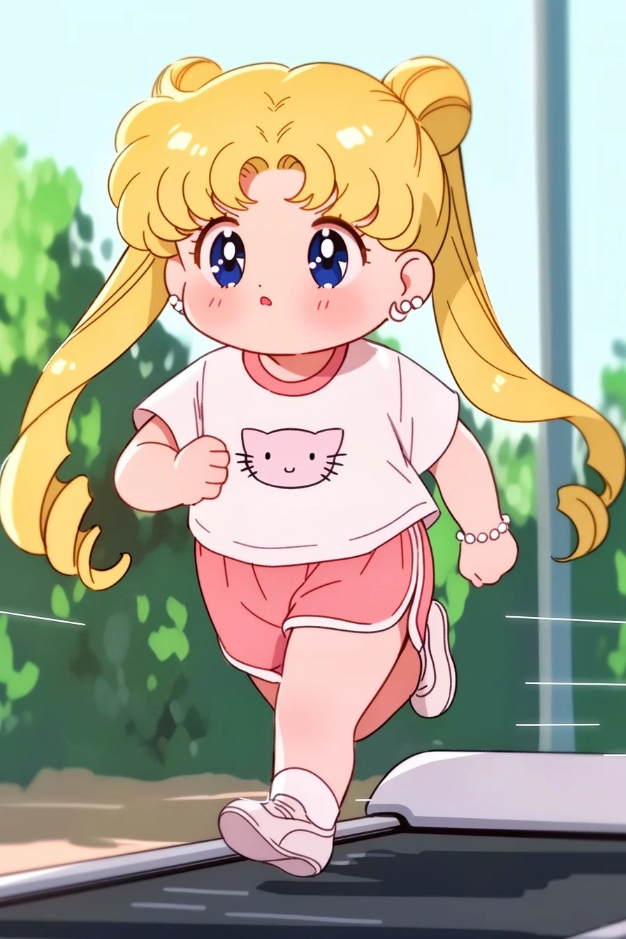 🏃🏻‍管住嘴，迈开腿｜美少女战士跑步壁纸