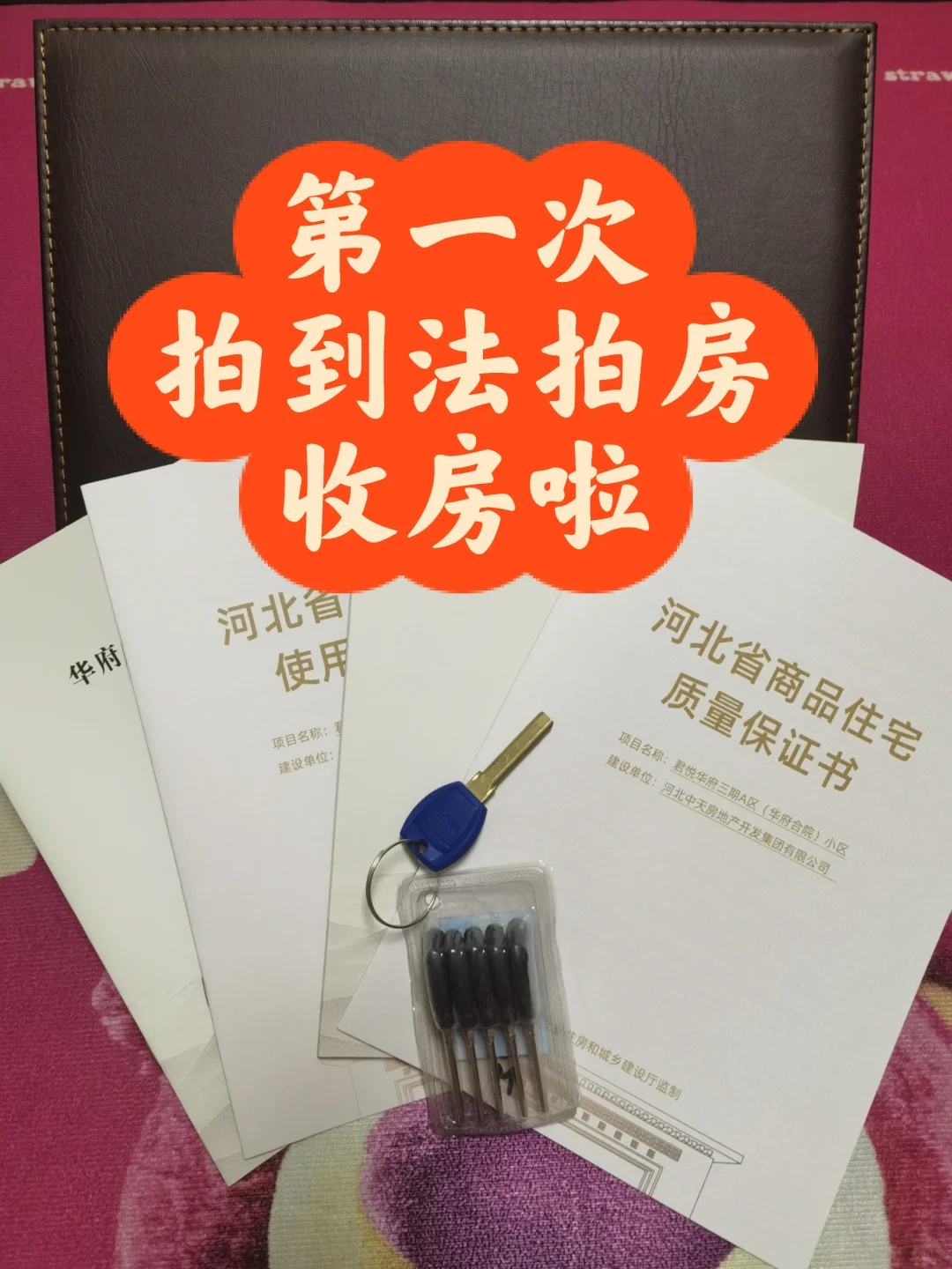 首次拍到法拍房，cool ！我收房啦