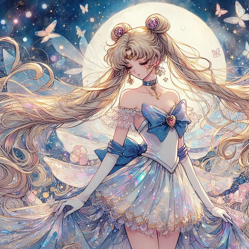 AI画师｜月下精靈•水冰月
