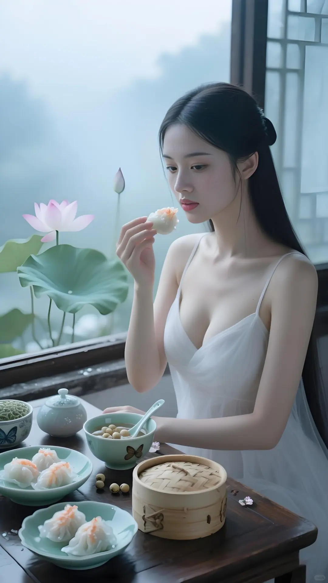白裙沾上虾饺香时，七幕美人食光记
