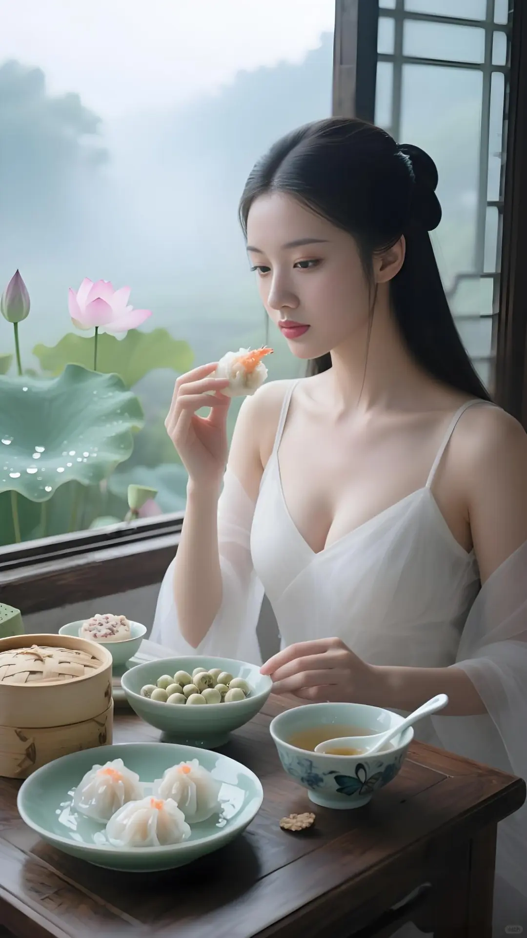 白裙沾上虾饺香时，七幕美人食光记