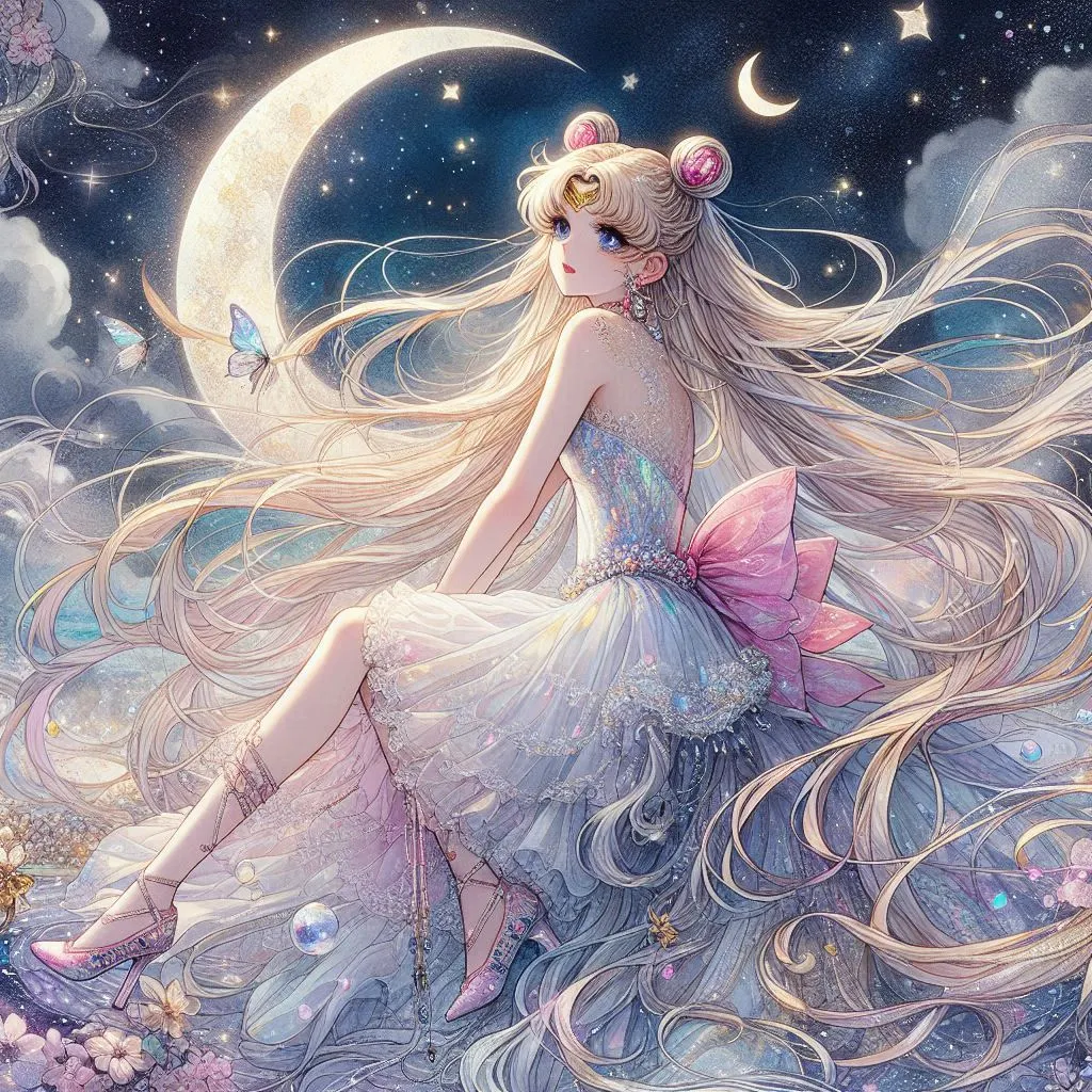 AI画师｜月下精靈•水冰月