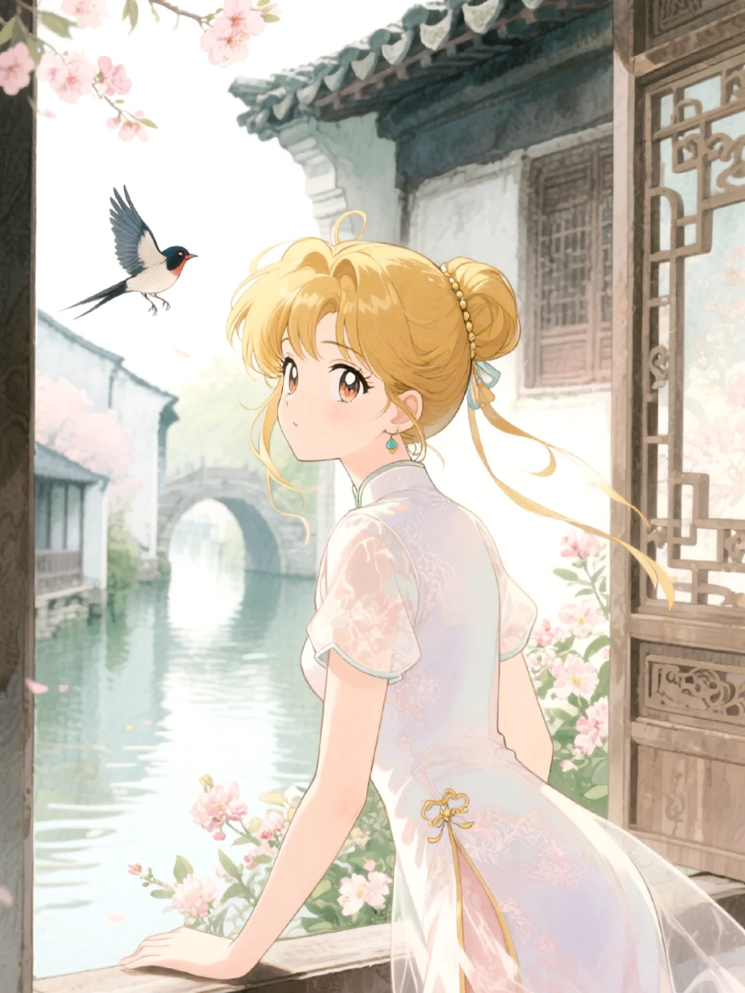 是个温柔的江南女子月野兔