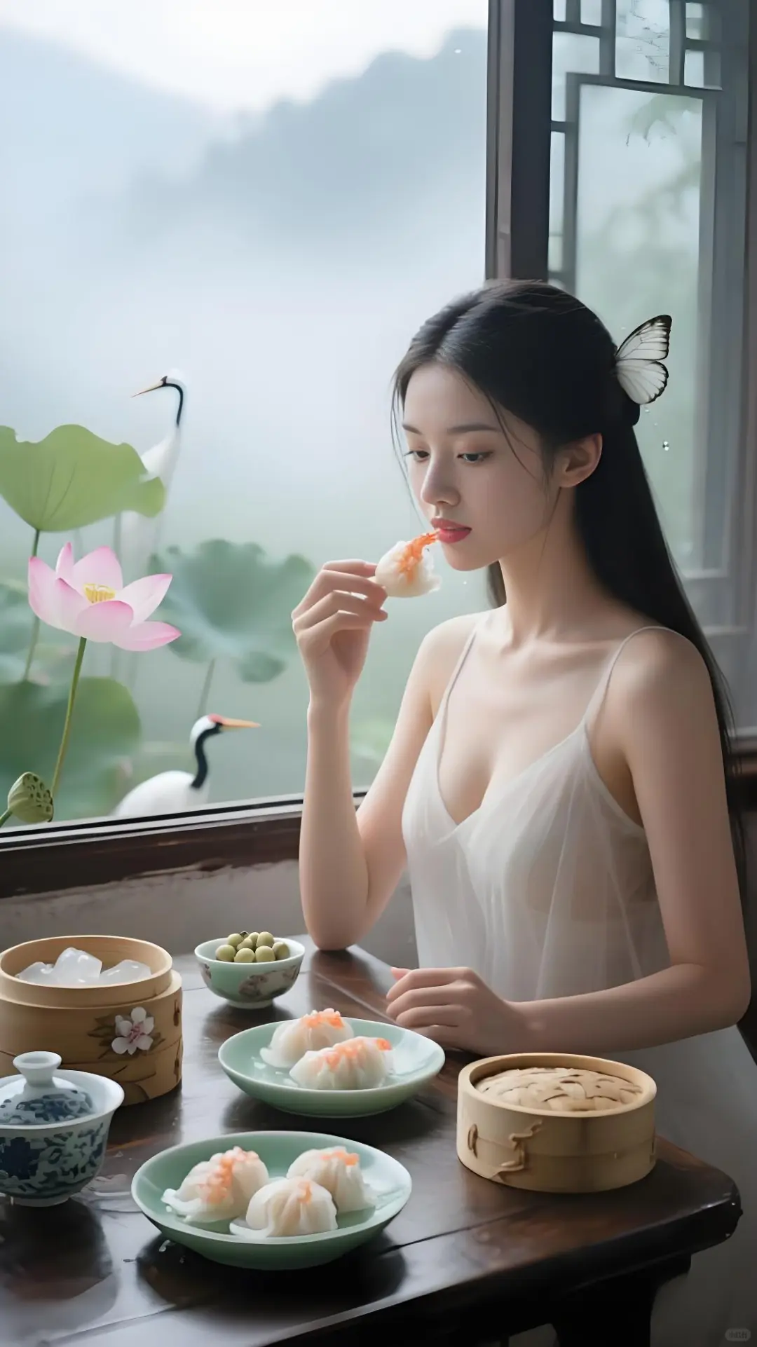 白裙沾上虾饺香时，七幕美人食光记