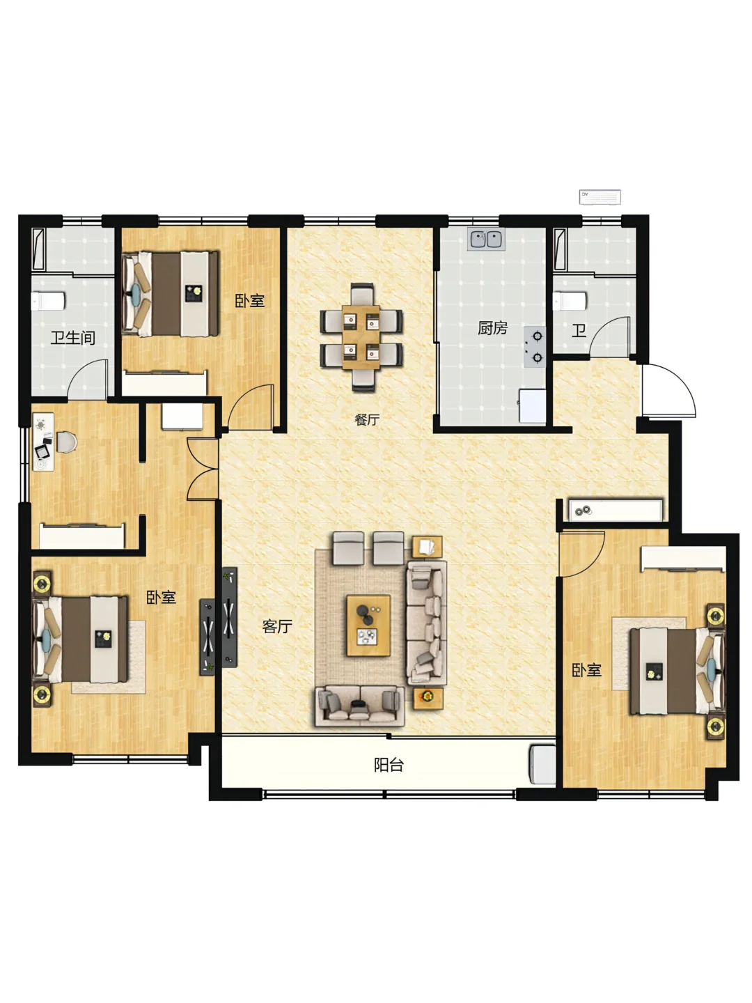 天津格调洋房🏡110平230W三居🌸赠送11平