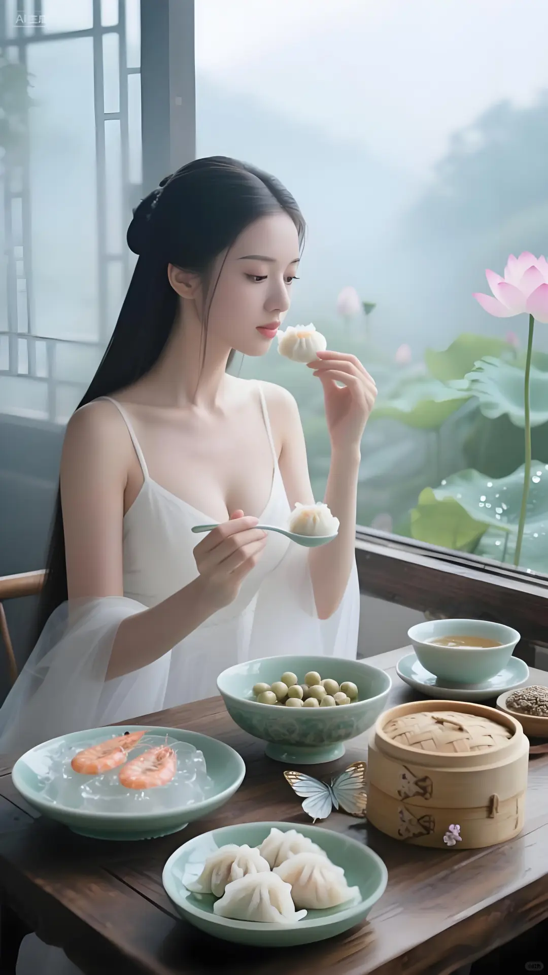 白裙沾上虾饺香时，七幕美人食光记