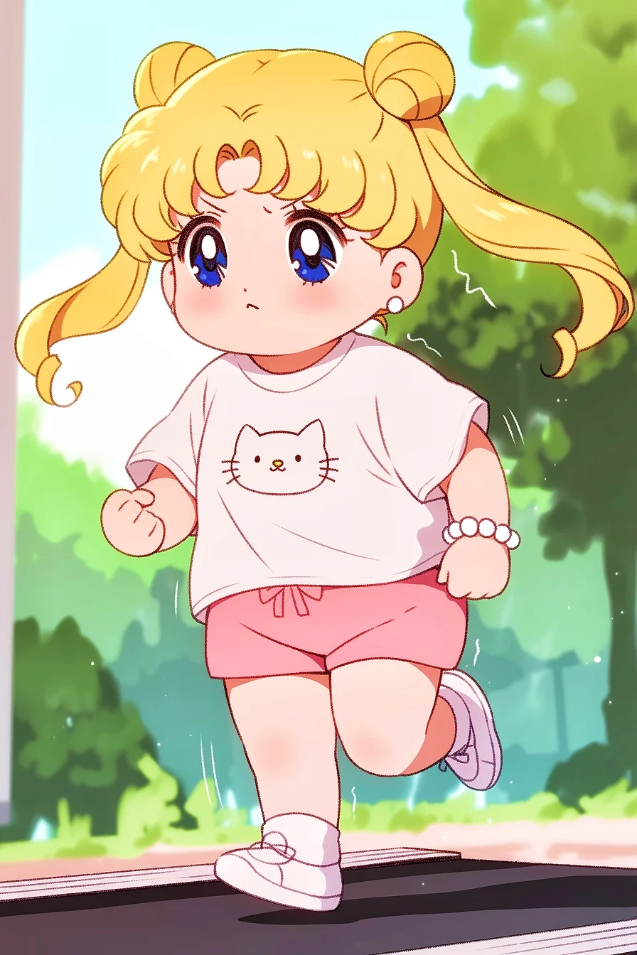 🏃🏻‍管住嘴，迈开腿｜美少女战士跑步壁纸