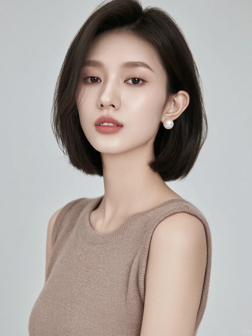 剪个短发竟然这么有气质短发女头