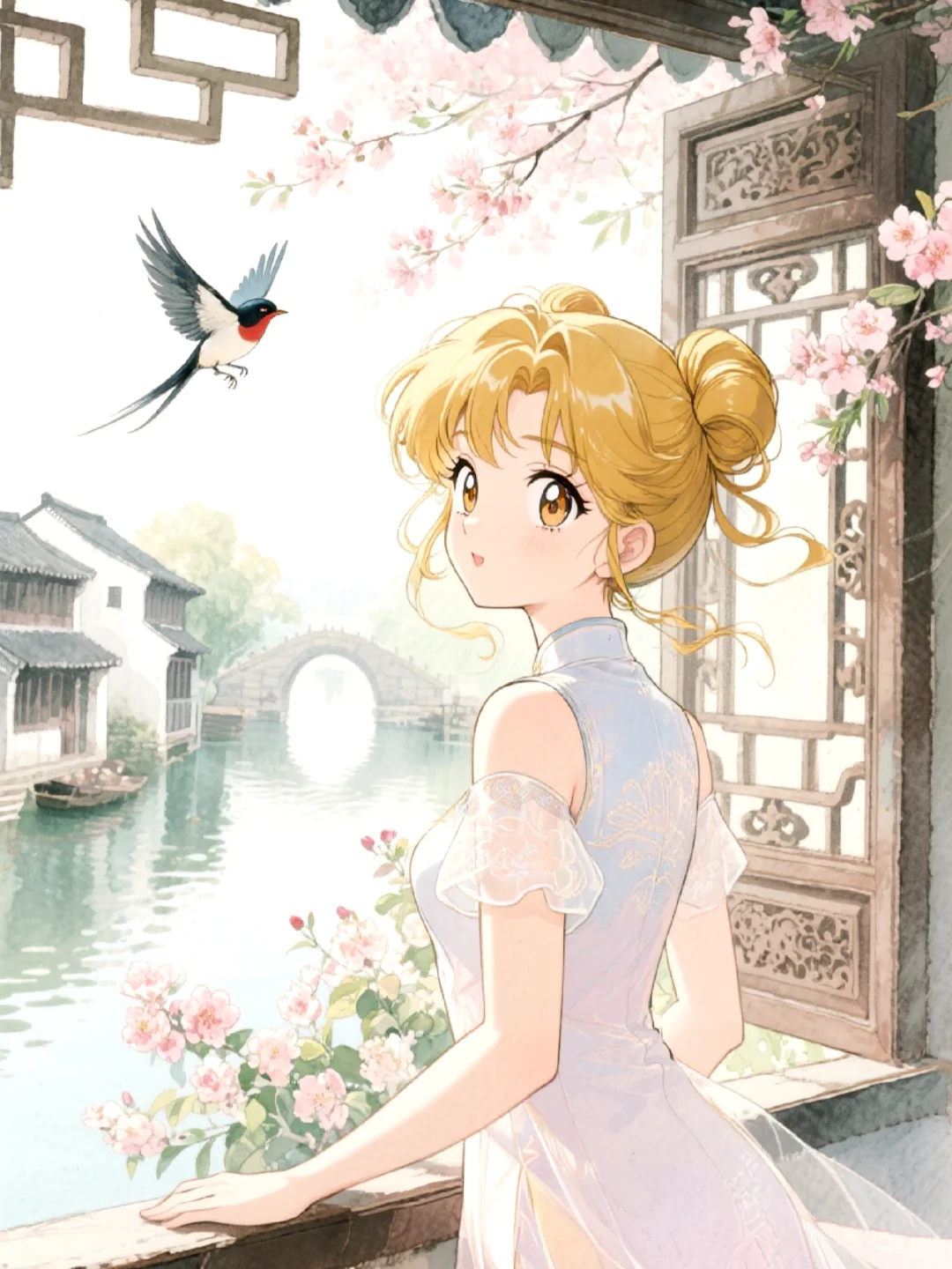 是个温柔的江南女子月野兔