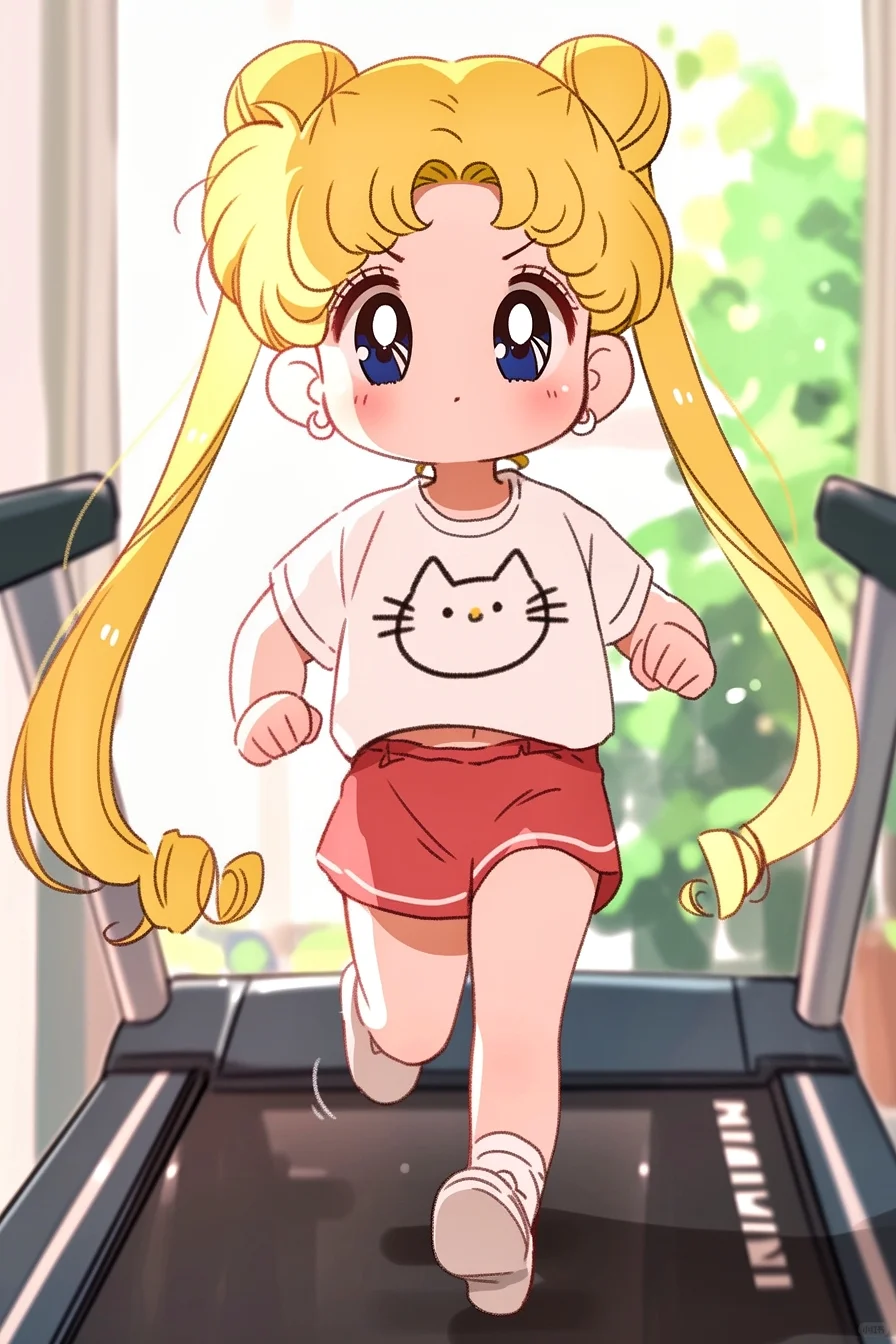 🏃🏻‍管住嘴，迈开腿｜美少女战士跑步壁纸