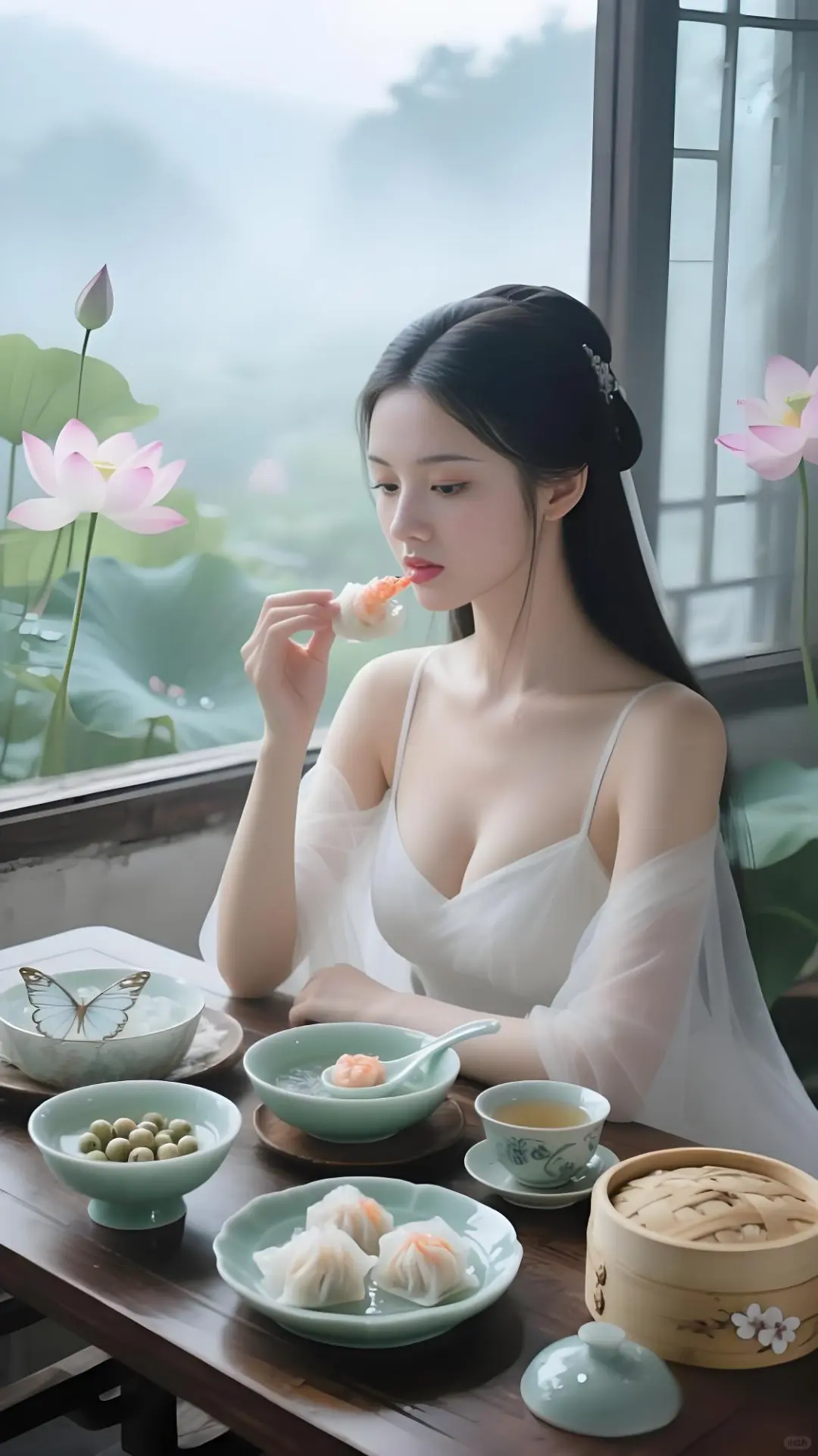 白裙沾上虾饺香时，七幕美人食光记