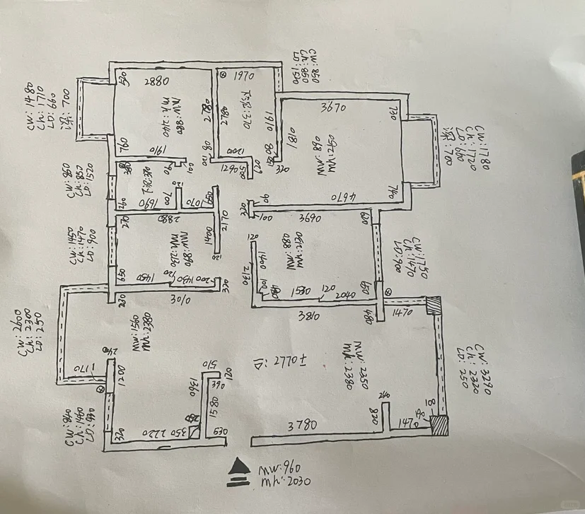 12.8每日一练！谁还有量房图？