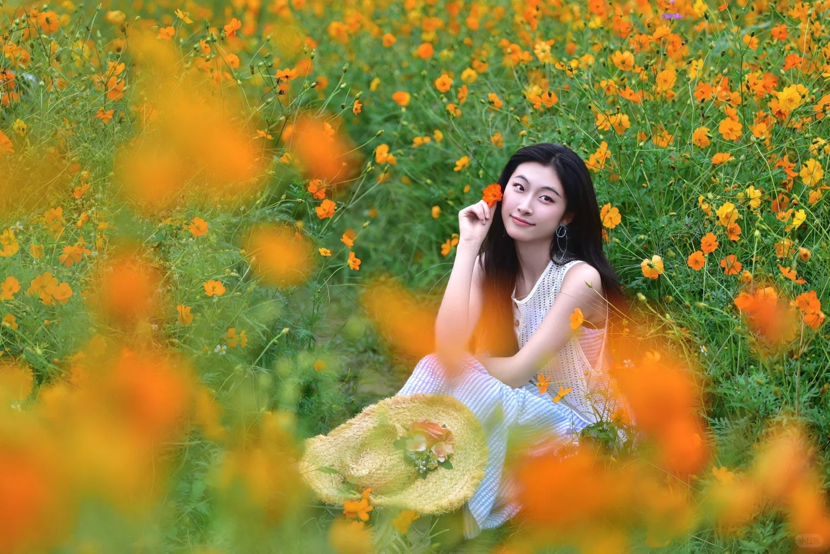谁的镜头里，花海里有你🌼
