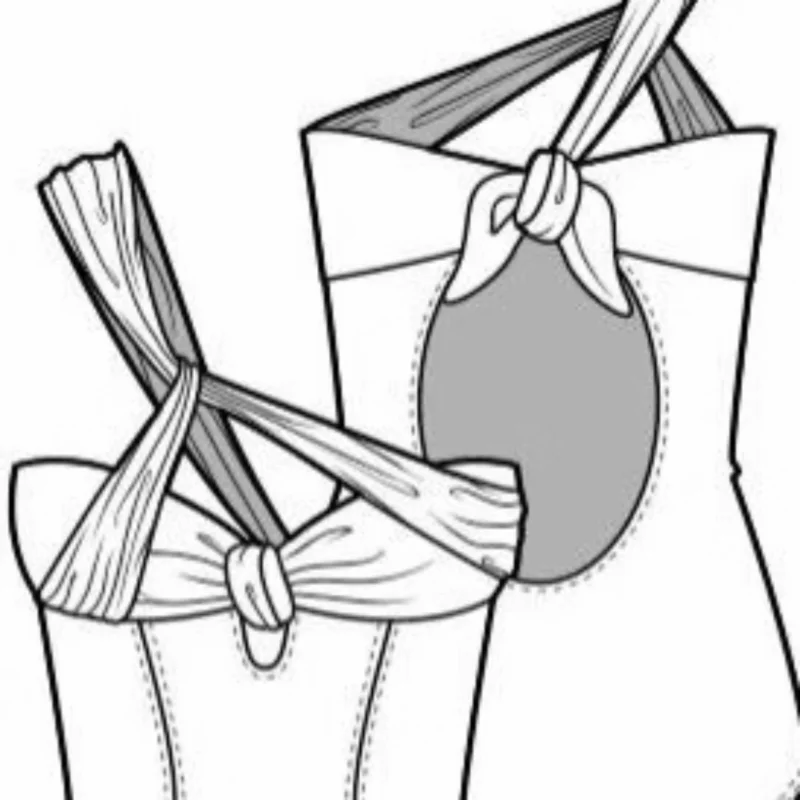 睡衣泳装内衣AI矢量图eps线描设计稿家居服