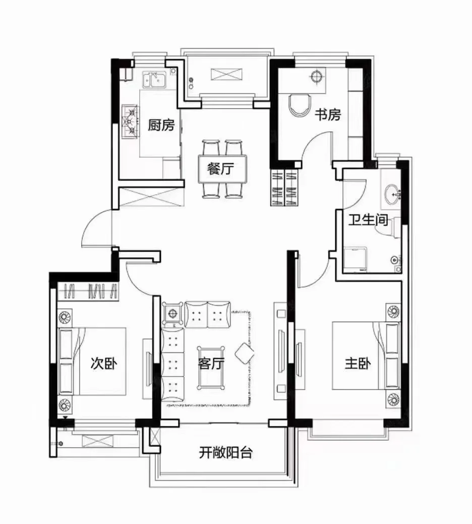 出售威海威高春风里电梯洋房2层复式129.8万