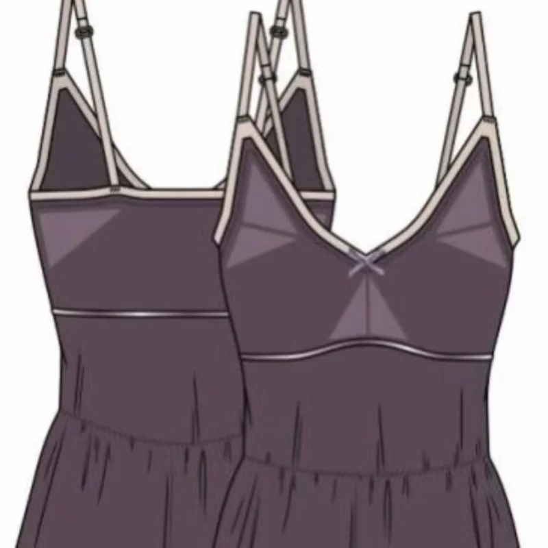 睡衣泳装内衣AI矢量图eps线描设计稿家居服