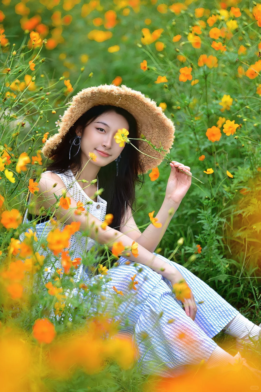 谁的镜头里，花海里有你🌼