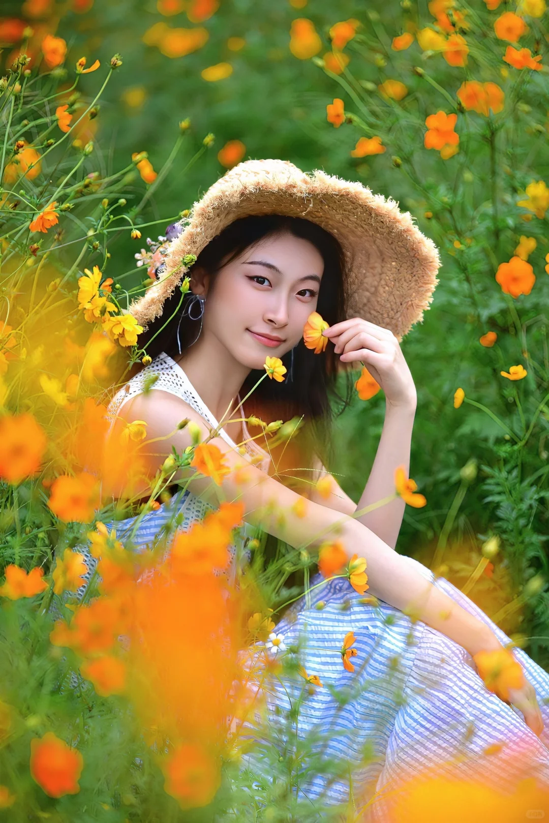 谁的镜头里，花海里有你🌼
