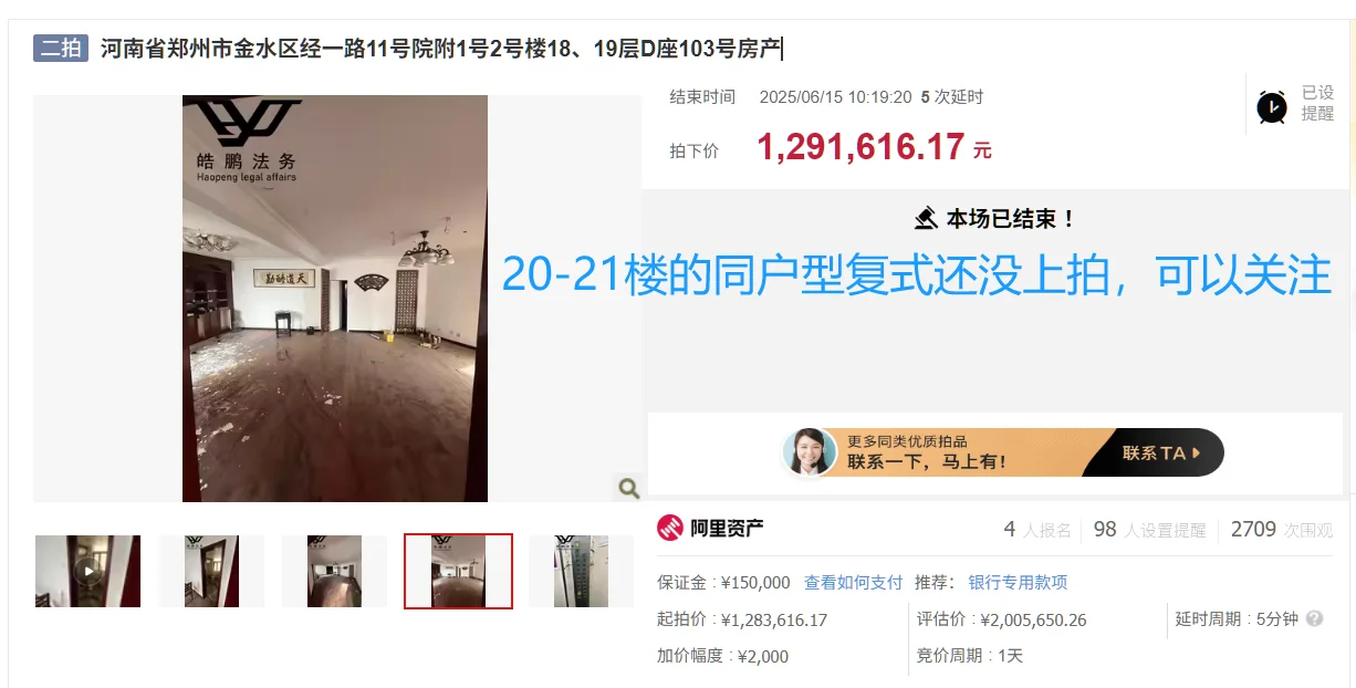 是哪个大老板一下子被拍卖了6套大房子啊？