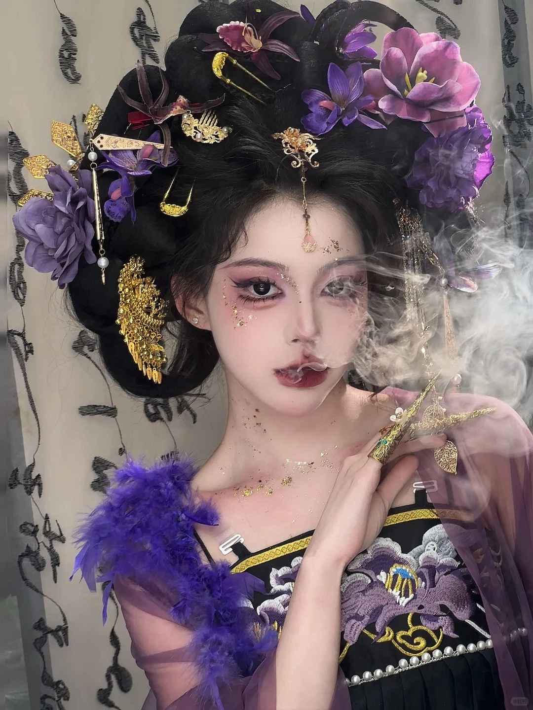 解锁魅惑花魁妆造 ‼️在大街上被问爆了🥳